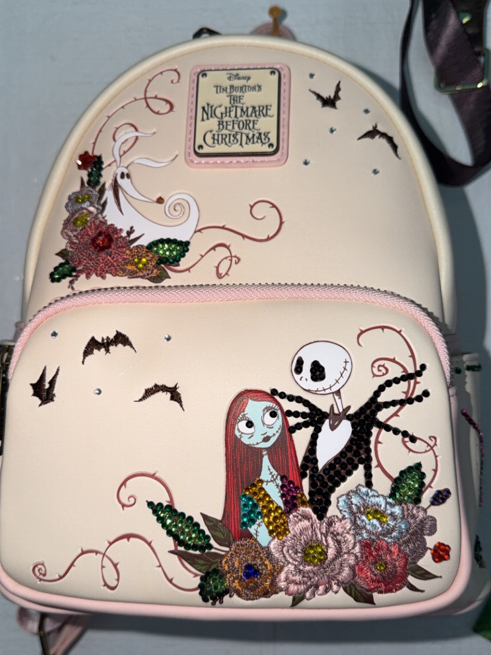 The Nightmare Before Christmas Sally & Jack Pink Mini Backpack
